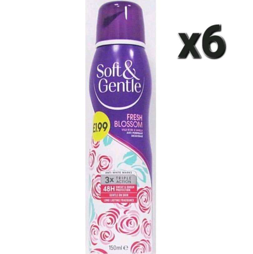 Soft & Gentle Fresh Blossom body spray (x6)