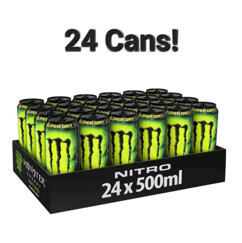 Monster Energy Nitro Super Dry - 24 x 500ml Cans