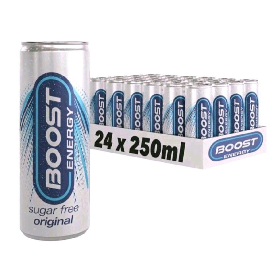 Boost Energy Sugar Free Original 24 x 250ml cans