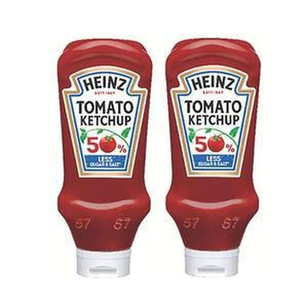 Two bottles Heinz Tomato Ketchup 57