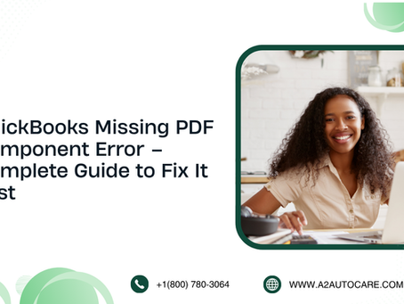 QuickBooks missing PDF component error