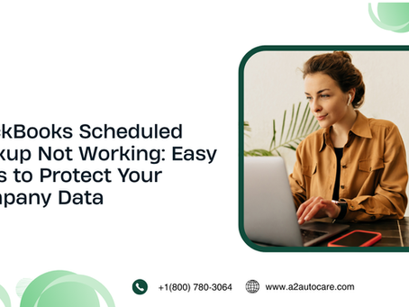 QuickBooks Scheduled Backup Not Working