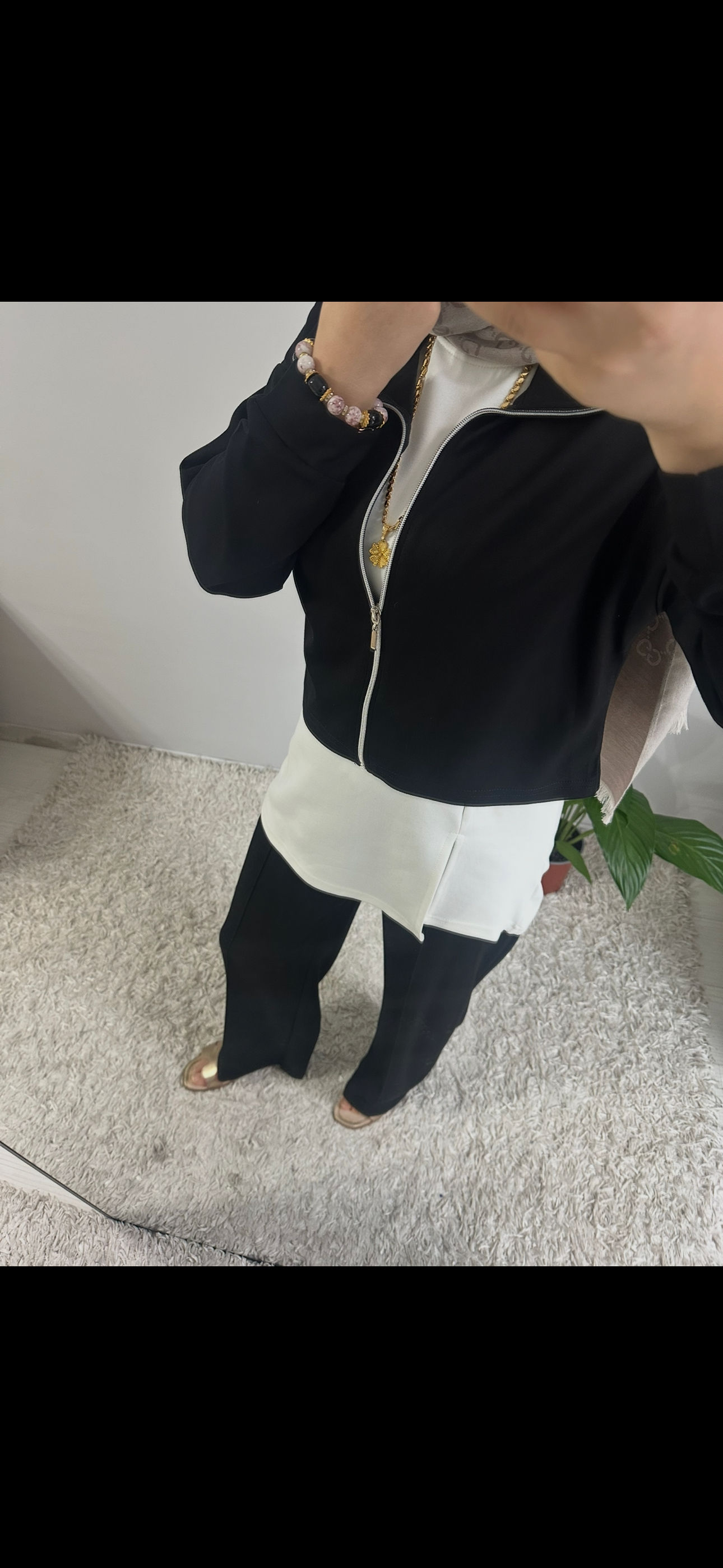 Üçlü Siyah Oysho Takım 