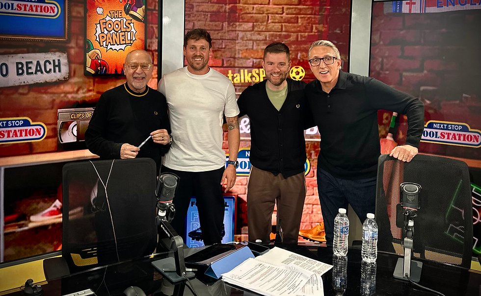 shaun whiter & matt Himsworth take road safety message to talksport.