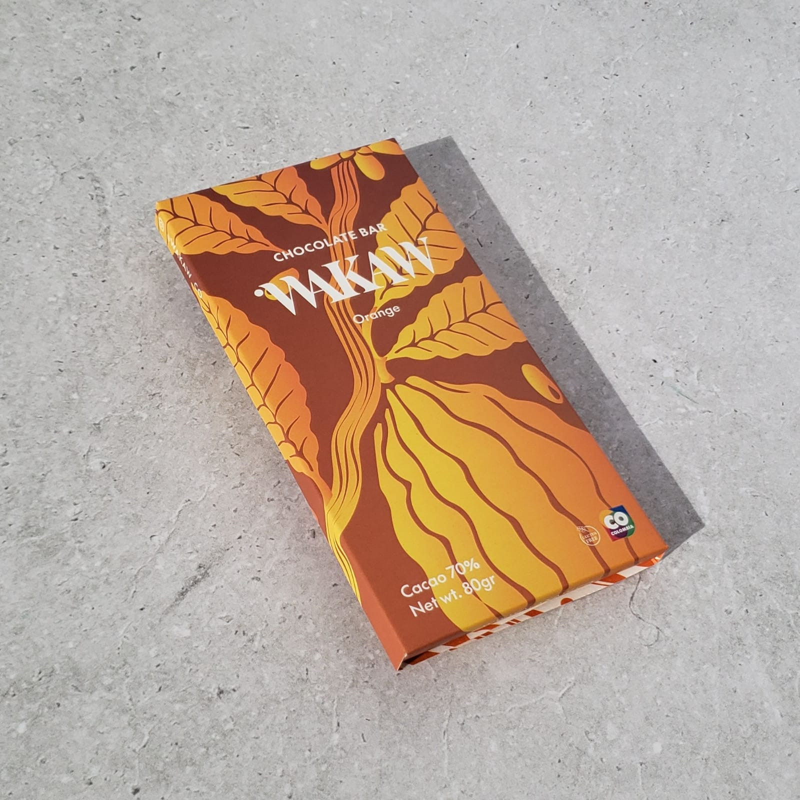 CHOCOLATE OSCURO 70% CACAO - NARANJA