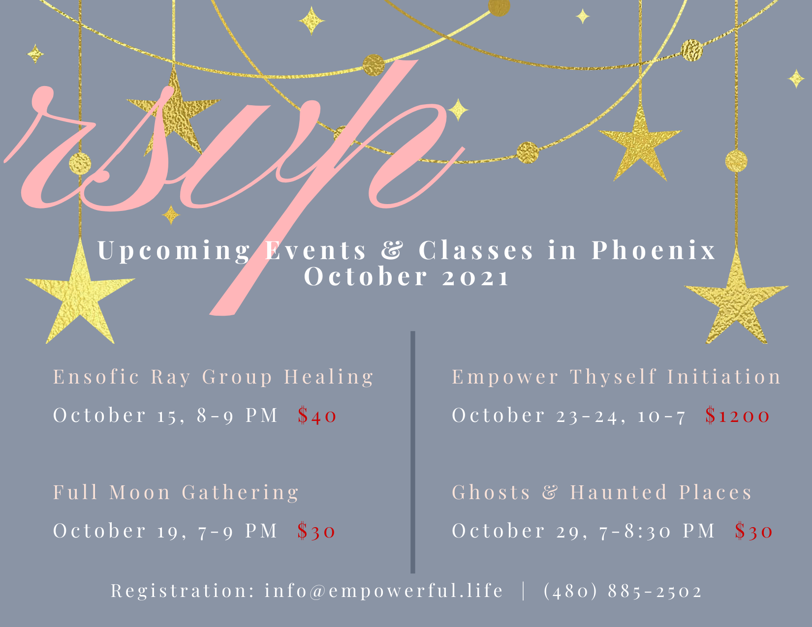 Upcoming Events- October 2021- Phoenix, AZ content media