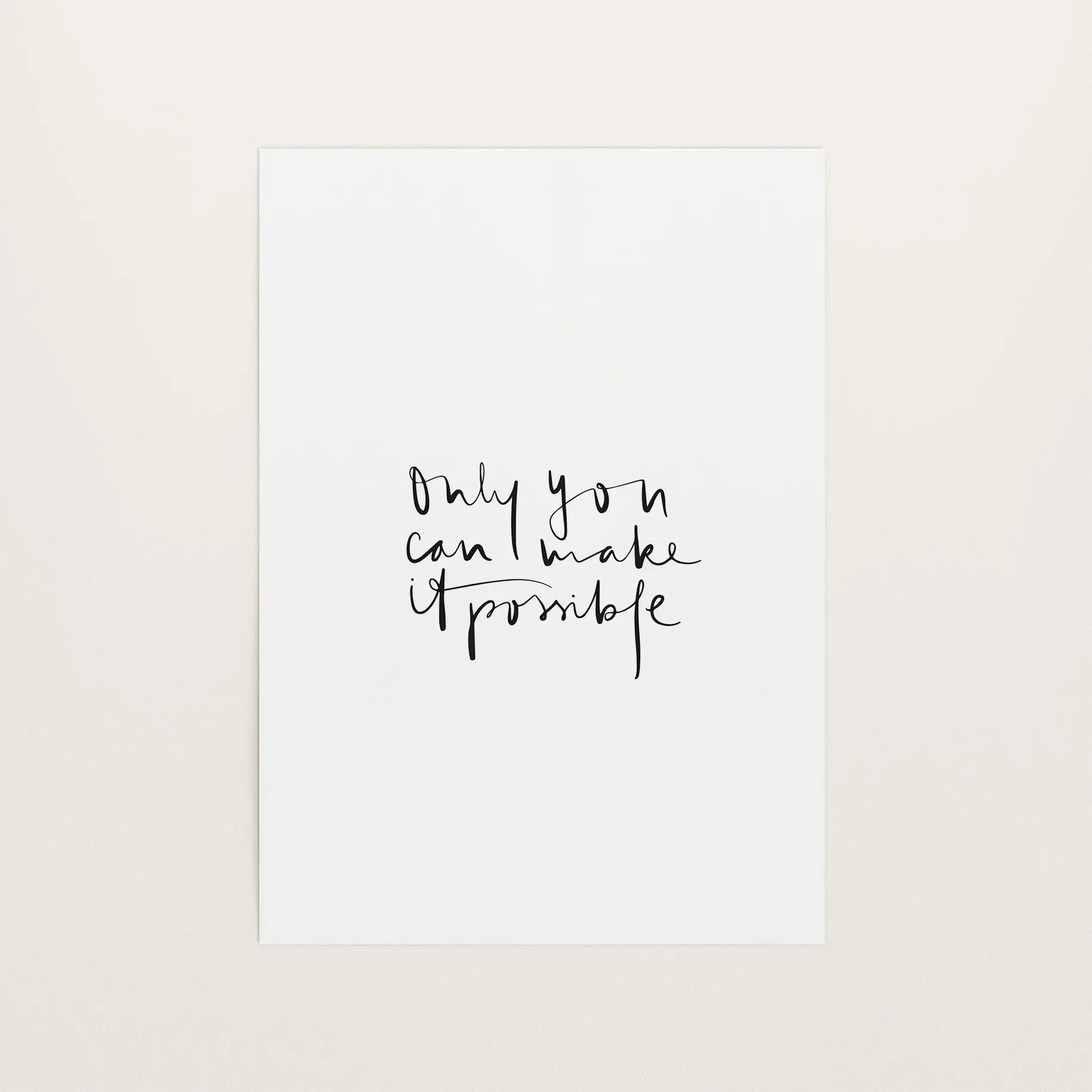 Only you can make it possible, Art Print von Tales by Jen