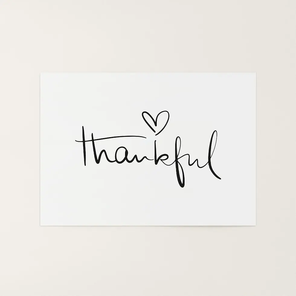 Thankful, Poster von Tales by Jen