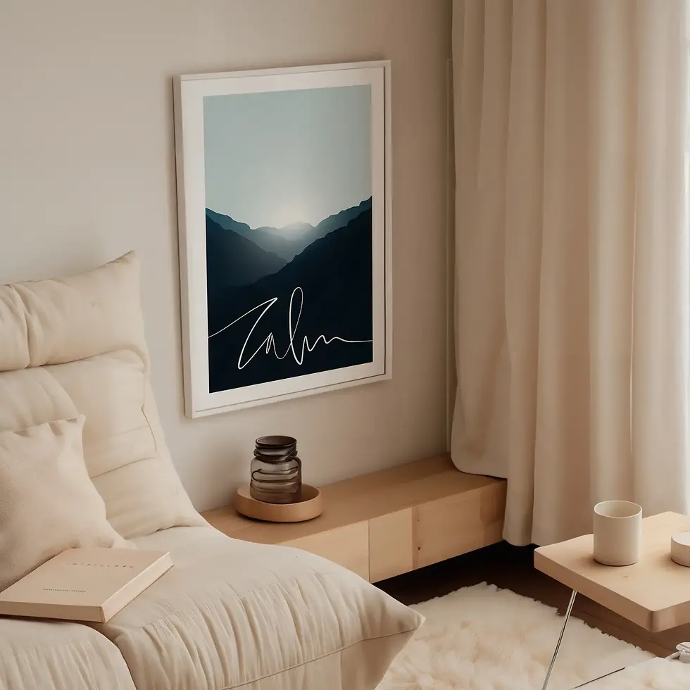Miniaturbild: Calm Mountain, Art Print von Tales by Jen