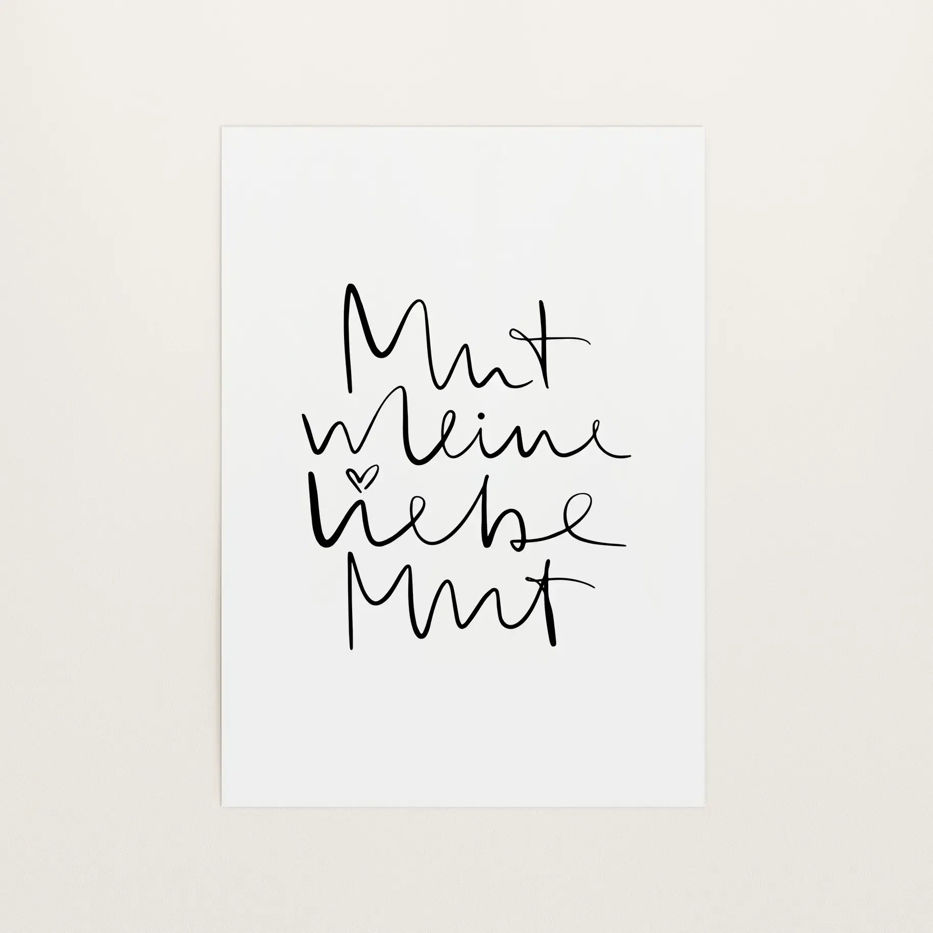 Mut, meine Liebe, Mut, Art Print von Tales by Jen