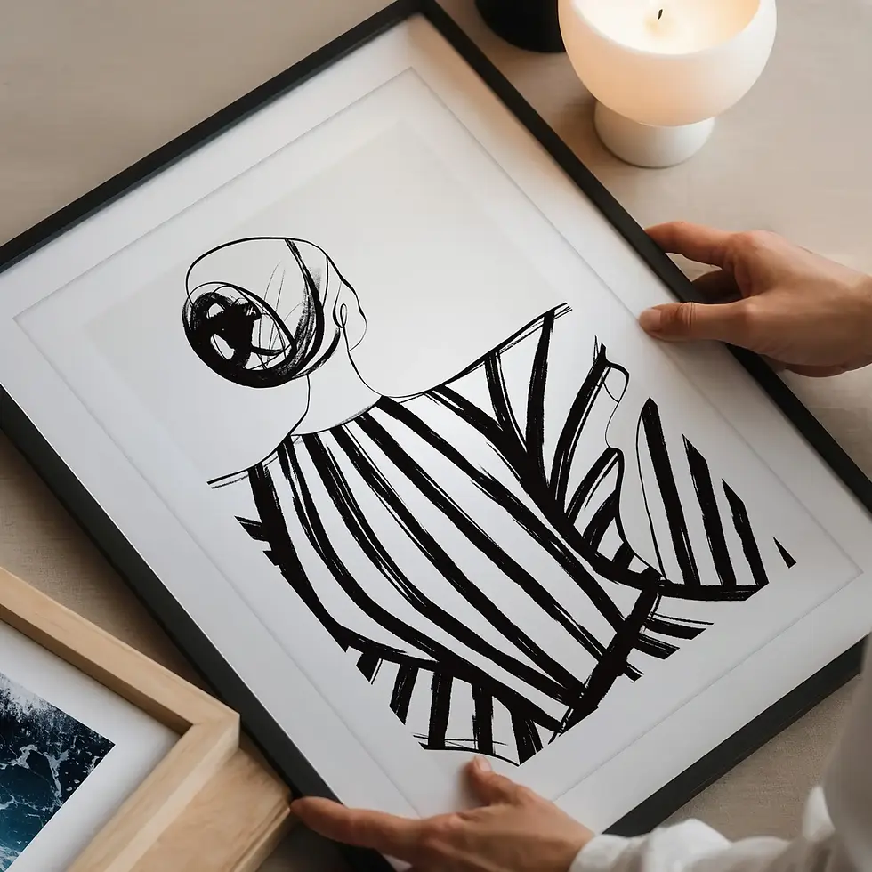 Miniaturbild: Feminine Elegance, Art Print von Tales by Jen