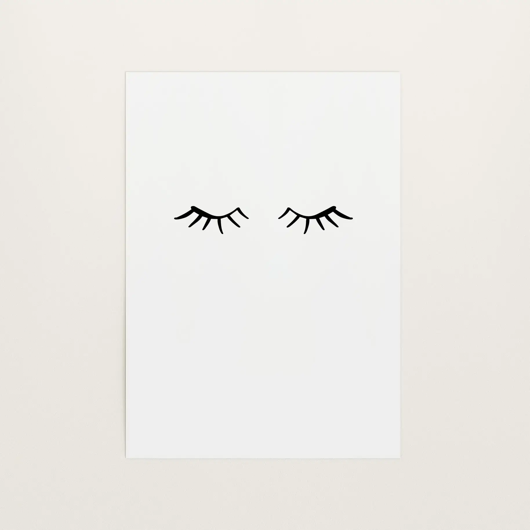 Sleeping Eyes, Art Print von Tales by Jen
