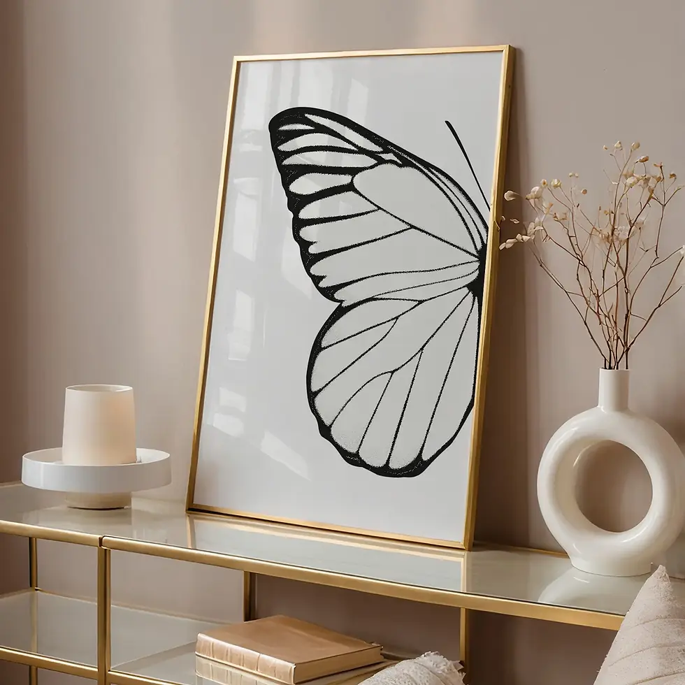 Miniaturbild: Left Butterfly wing, Wandbild von Tales by Jen