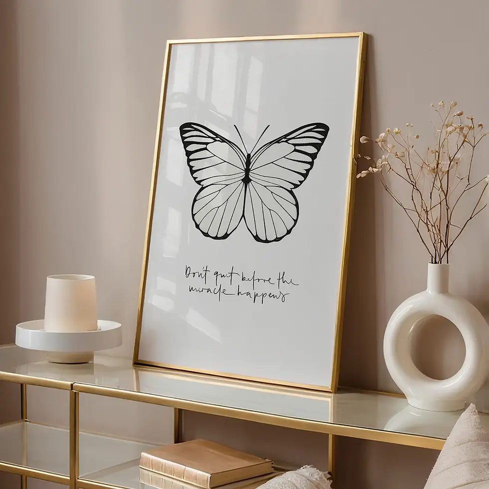 Miniaturbild: Don't quit before the miracle happens, Plakat von Tales by Jen