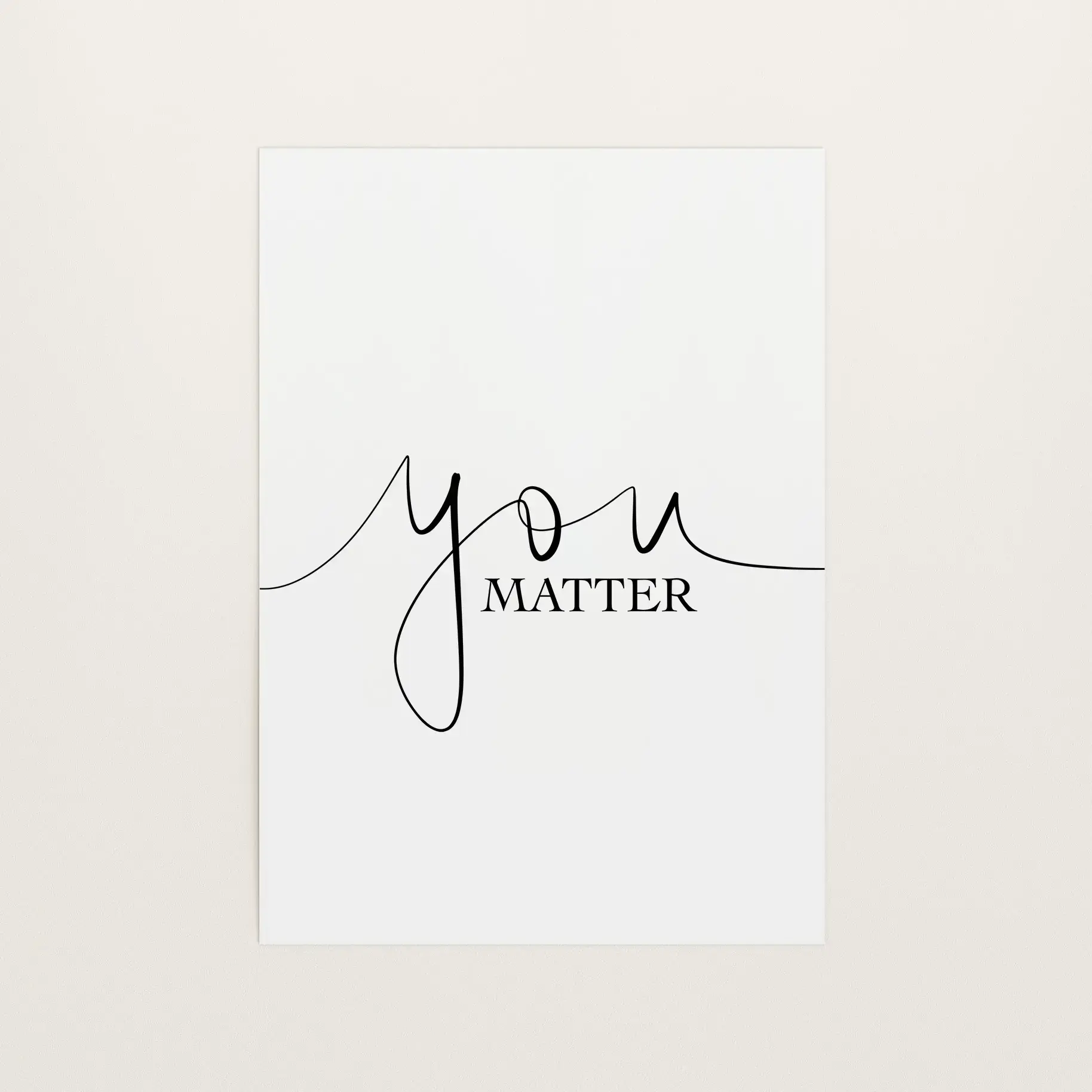 You matter, Download Poster von Tales by Jen