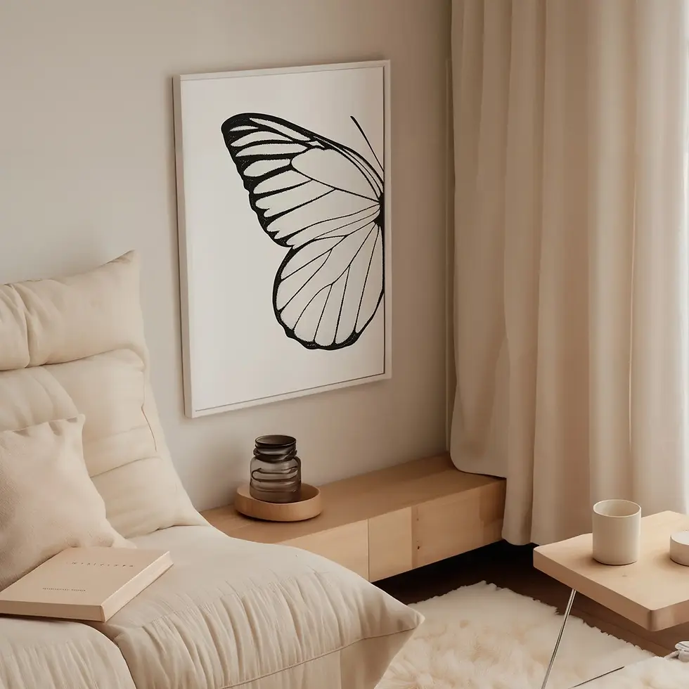Miniaturbild: Left Butterfly wing, Poster von Tales by Jen