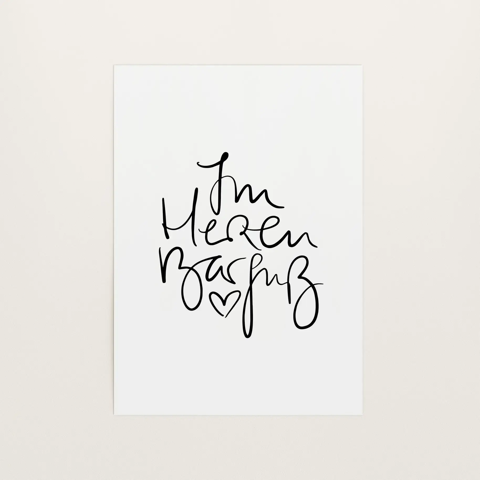 Im Herzen Barfuß, Art Print von Tales by Jen