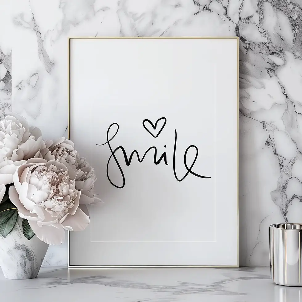 Smile, Poster von Tales by Jen
