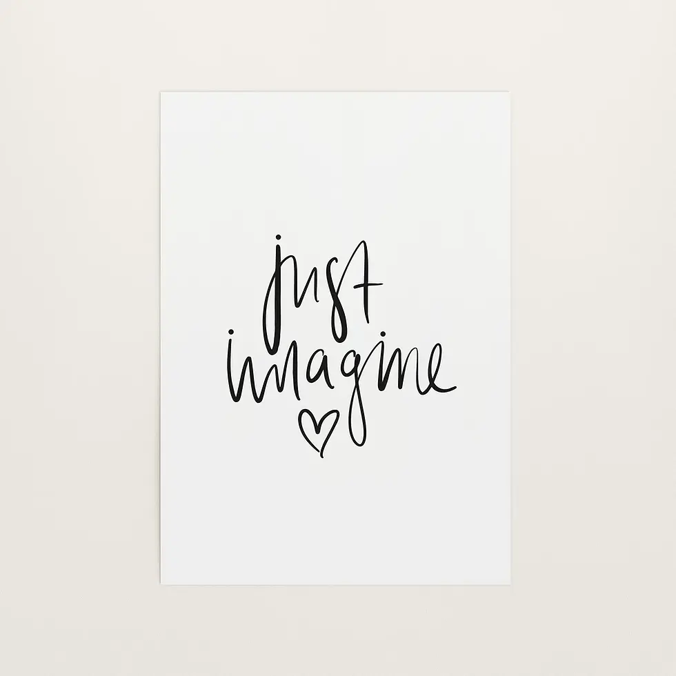 Just imagine, Art Print von Tales by Jen