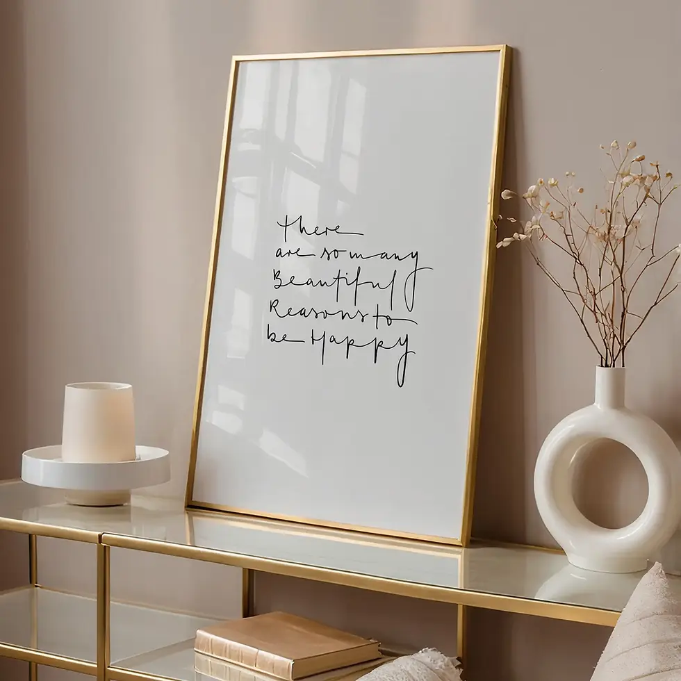 Miniaturbild: There are so many beautiful reasons to be happy, Kunstdruck von Tales by Jen