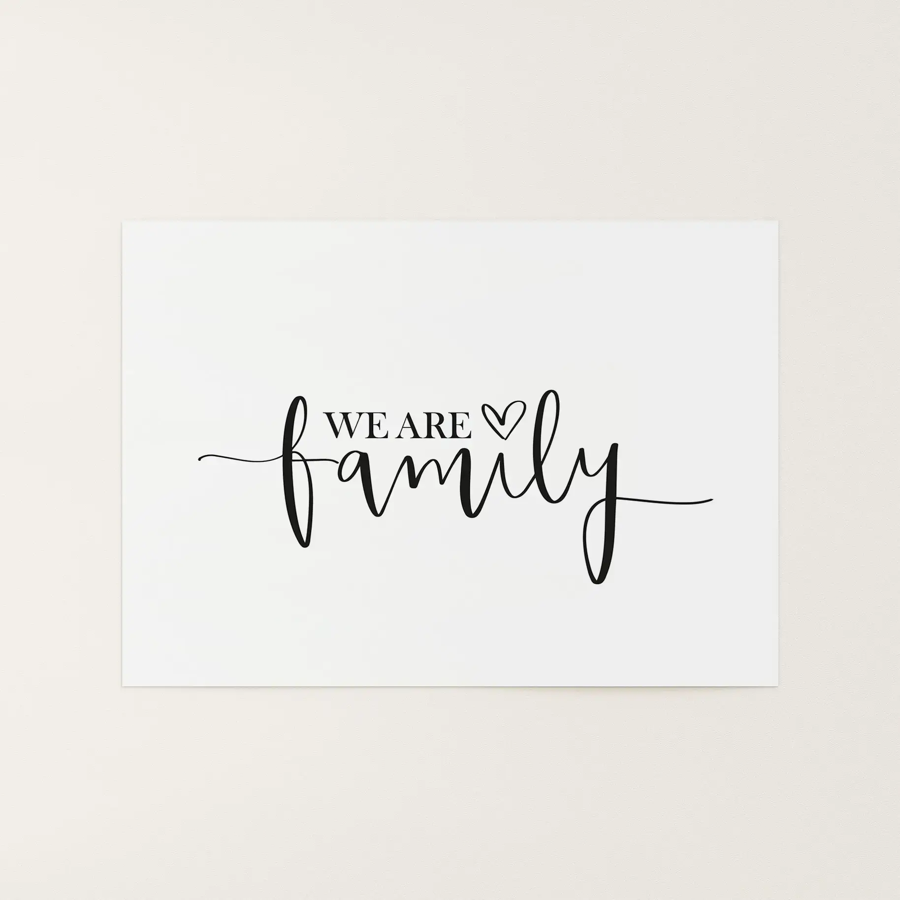 We are family, Poster von Tales by Jen
