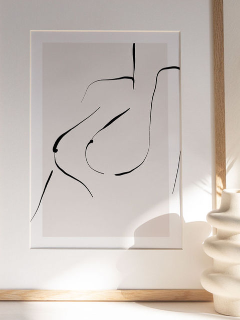 Breast - Line Art Poster - Tales by Jen - Interior