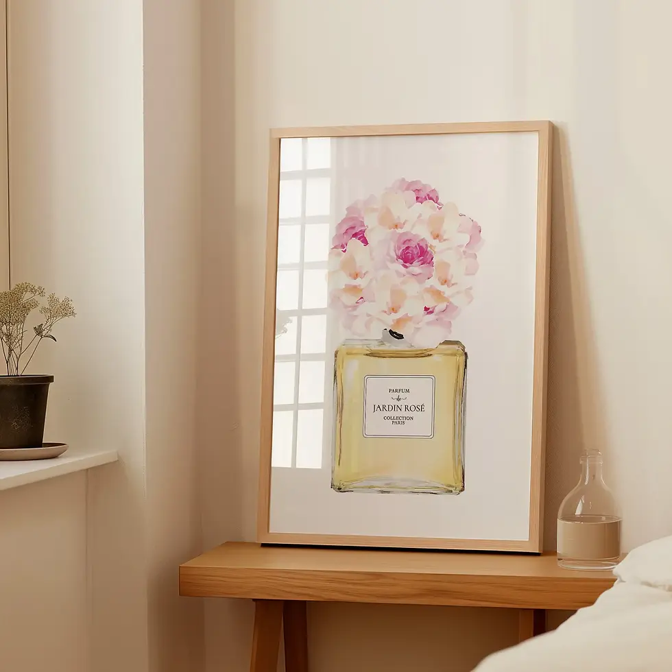 Miniaturbild: Parfum de Jardin Rosé, Digital Wall Art von Tales by Jen