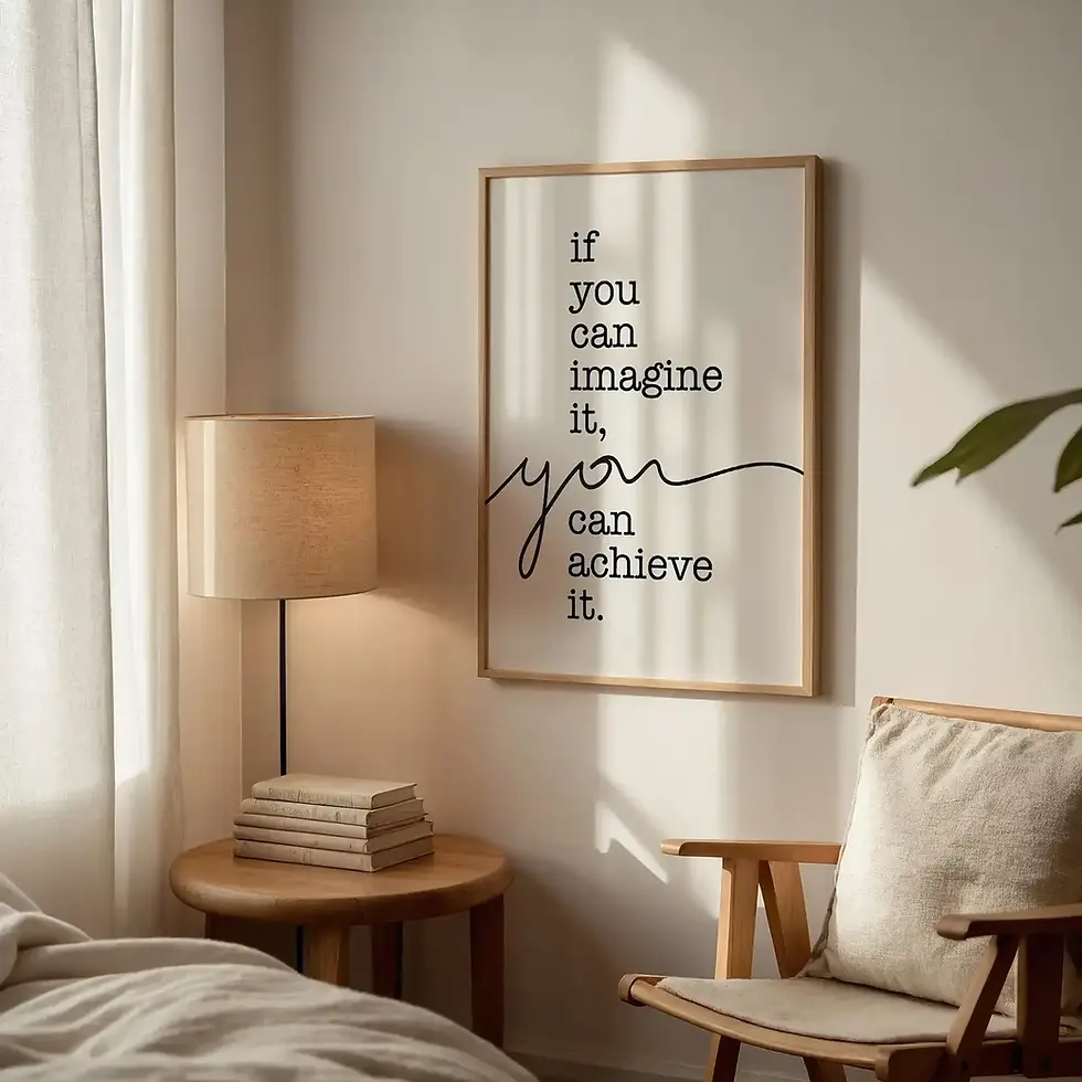 Miniaturbild: If you can imagine it, you can achieve it, Art Print von Tales by Jen