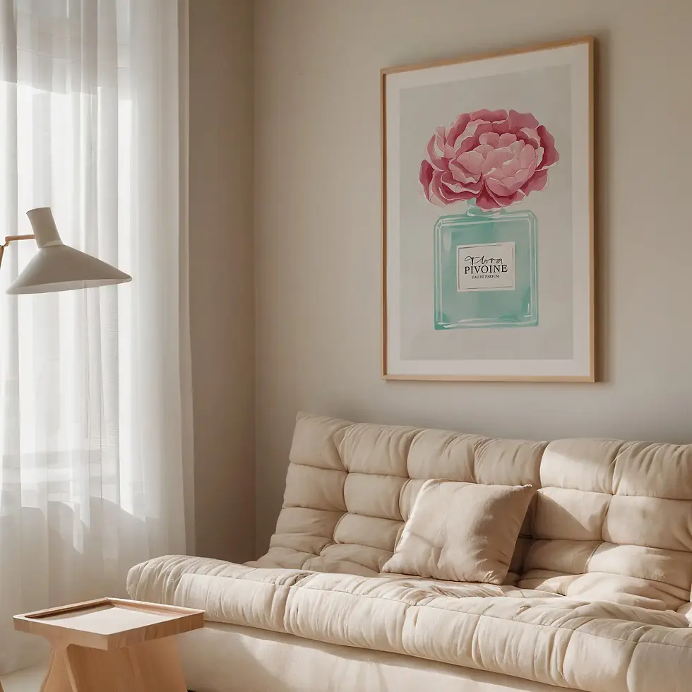 Miniaturbild: Flora Pivoine, Watercolor Poster von Tales by Jen