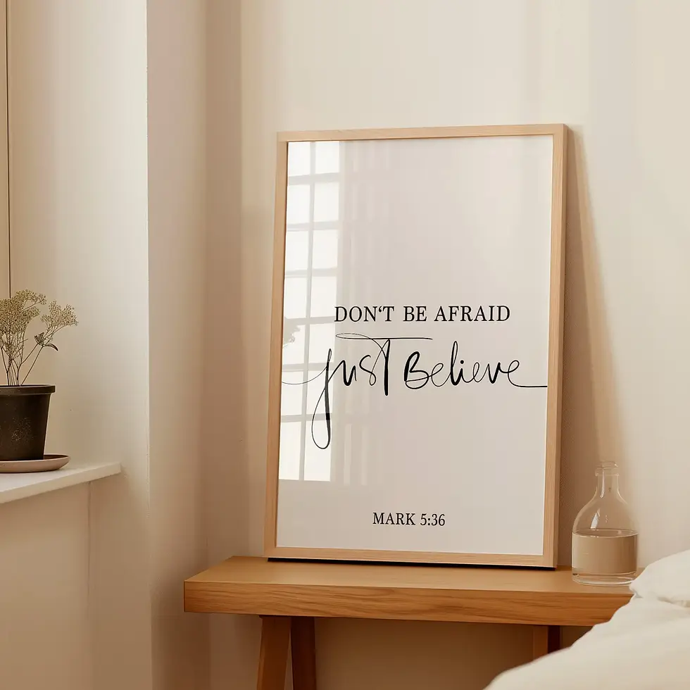 Miniaturbild: Don't be afraid - just believe, Plakat von Tales by Jen