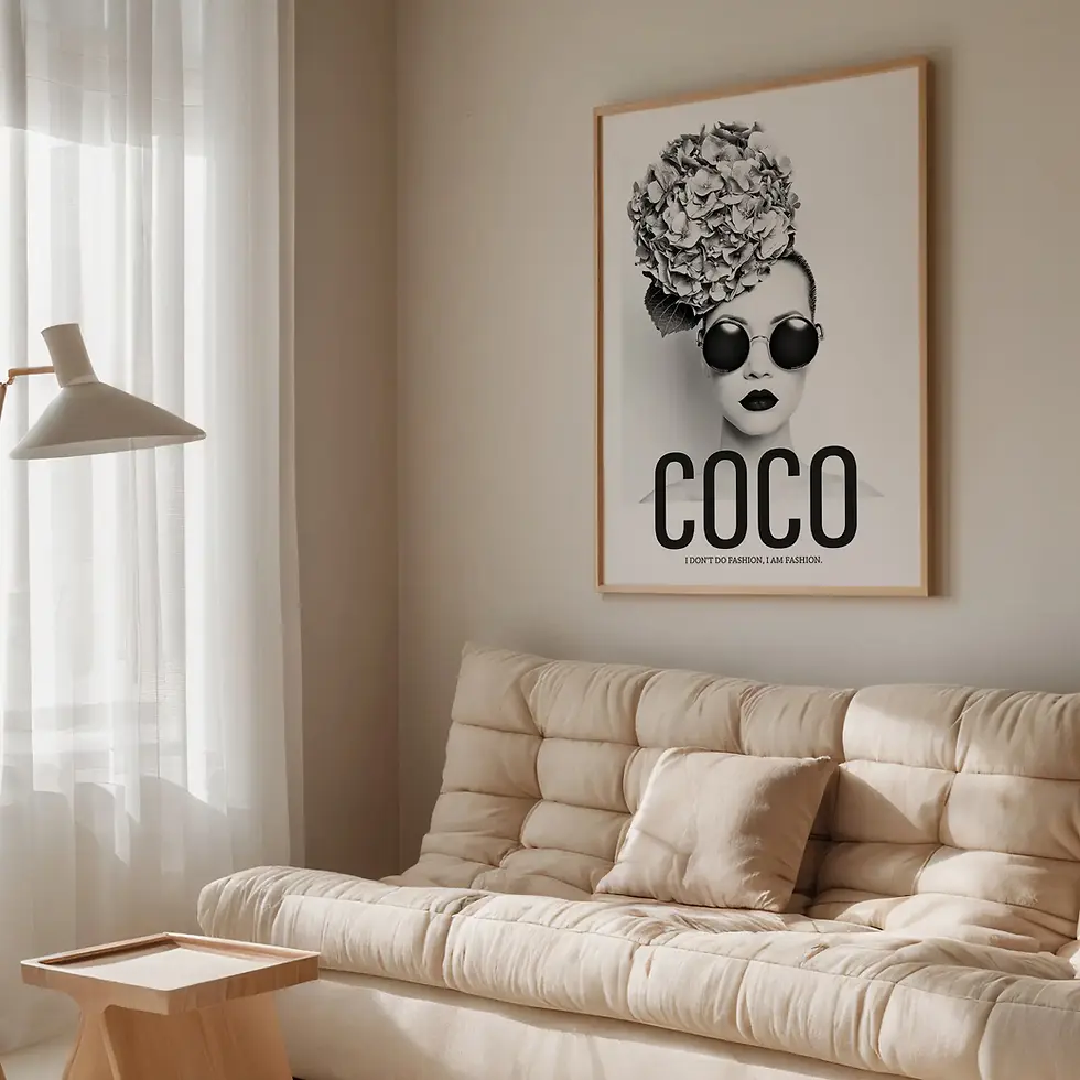 Miniaturbild: Coco - I don't do fashion, Art Print von Tales by Jen