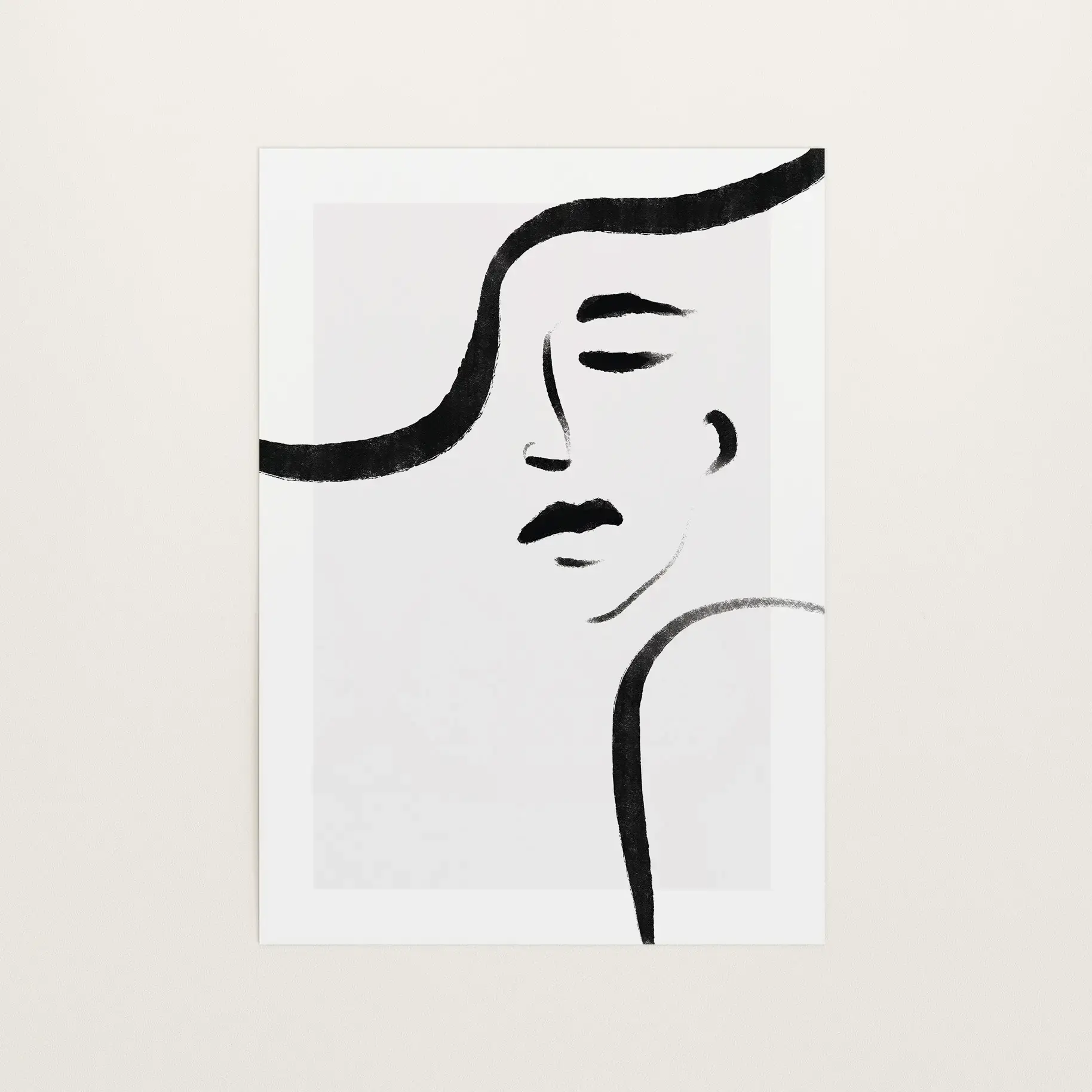 Woman’s Face, Download Art Print von Tales by Jen