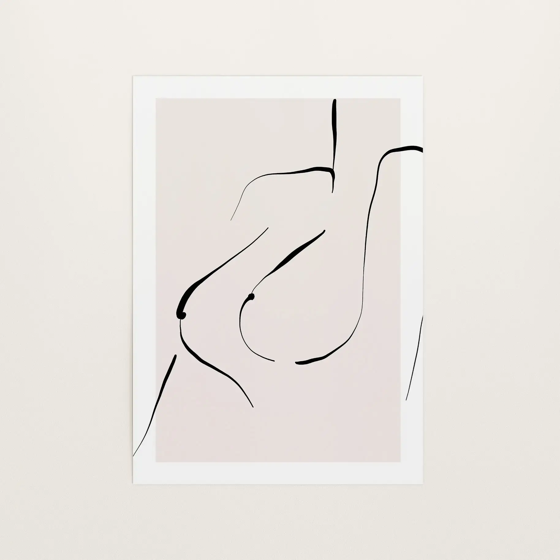 Breast, Line Art Print von Tales by Jen