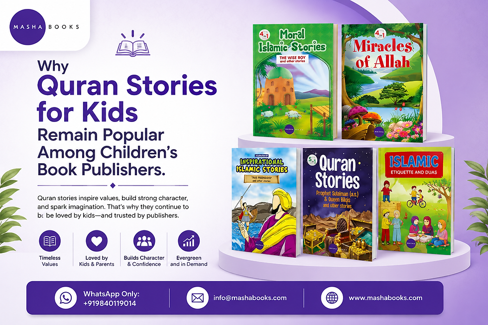 Why Quran Stories for Kids Remain Popular Among Children's Book Publishers.