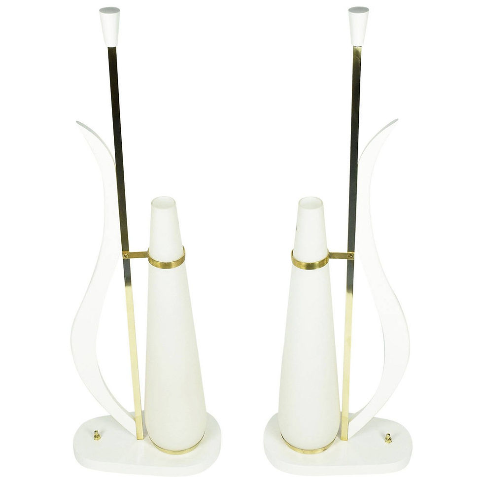 Murano Glass Table Lamps circa20c modern lead