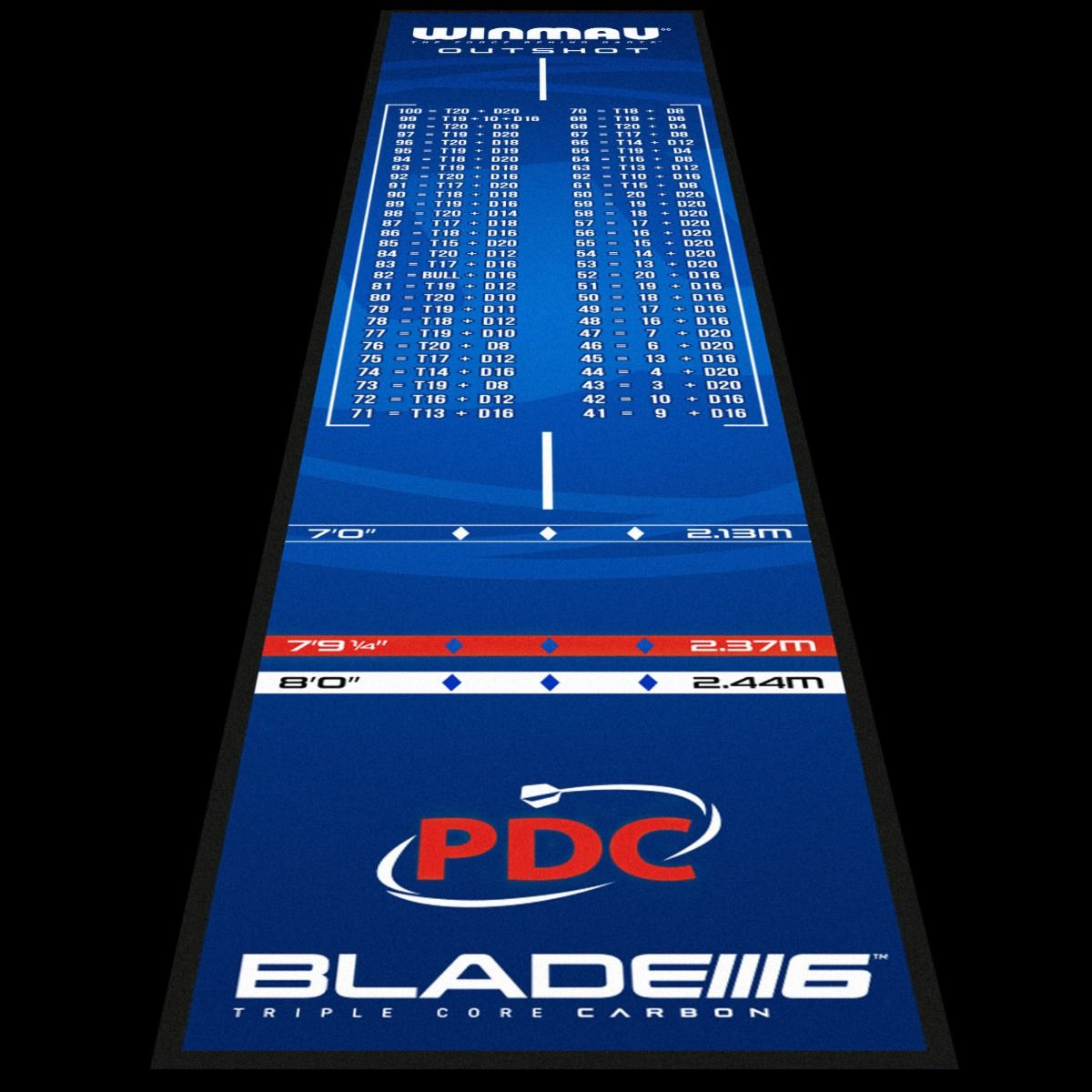 Pro Zone Outshot Soft Feel Dart Mat