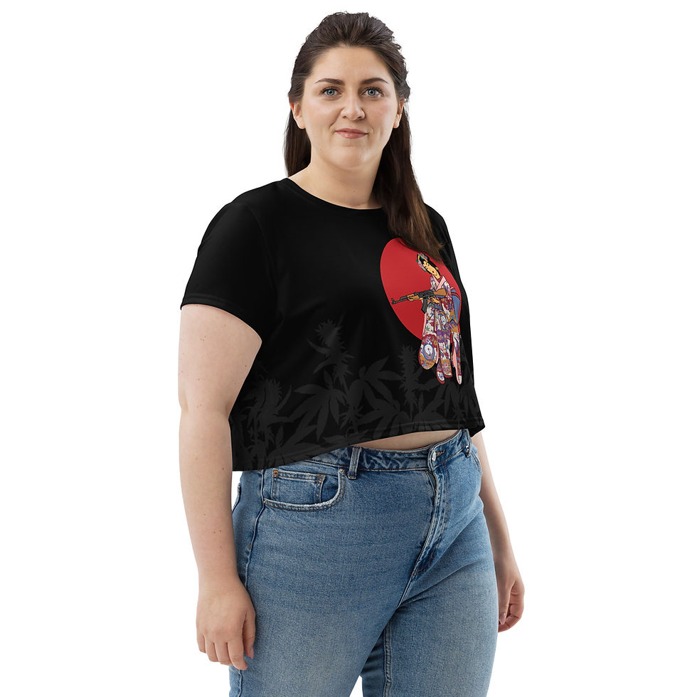 Thumbnail: Peaceful Warrior Crop Tee
