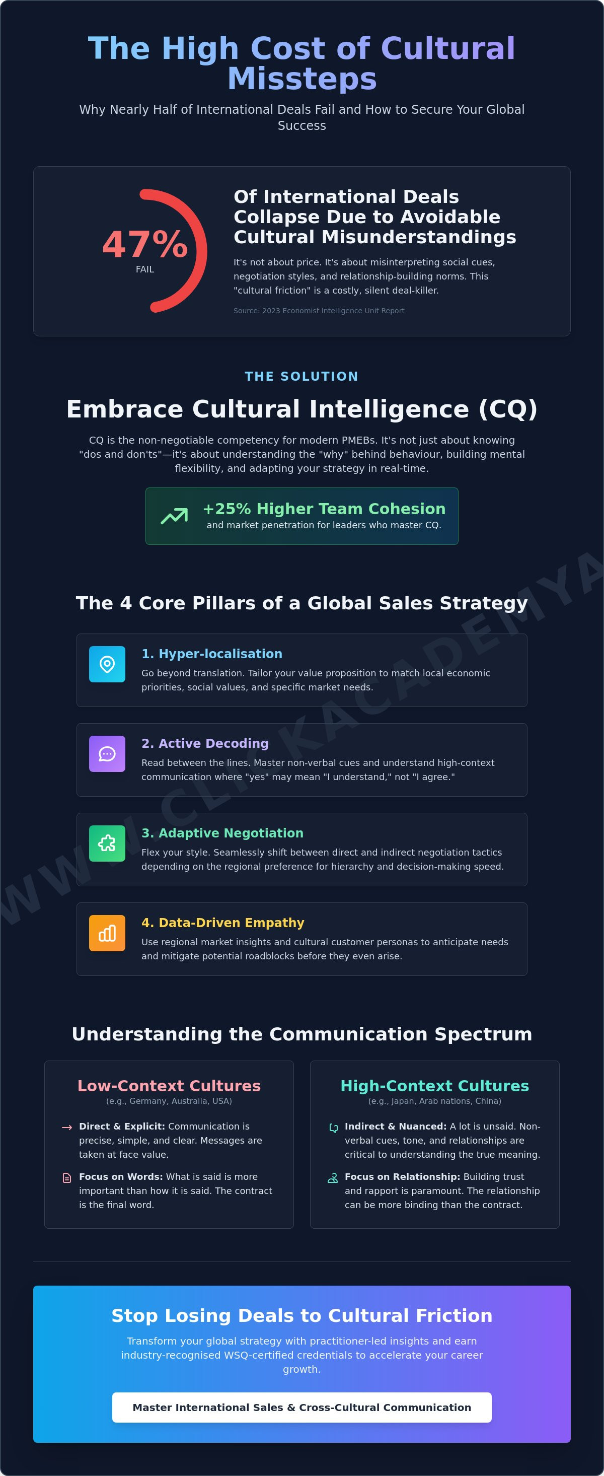 International Sales and Cross-Cultural Communication - https://www.clickacademyasia.com/course/international-sales-cross-cultural-communication
