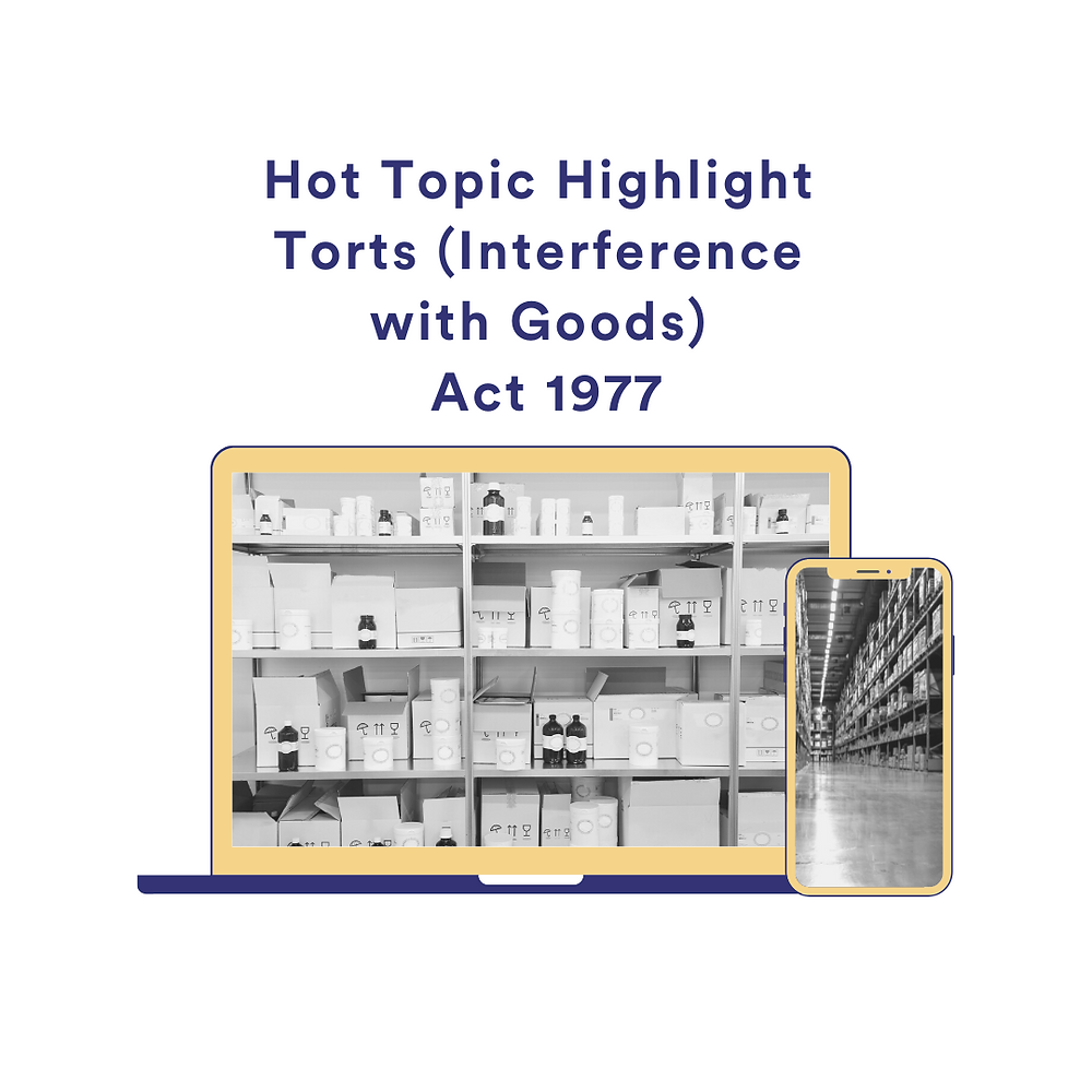 Hot Topic Highlight What is the Torts (Interference with Goods) Act 1977?