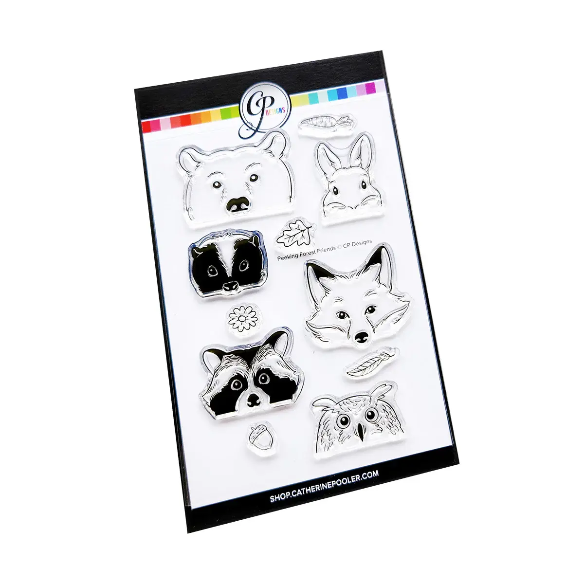 Catherine Pooler Peeking Forest Friends Stamp Set