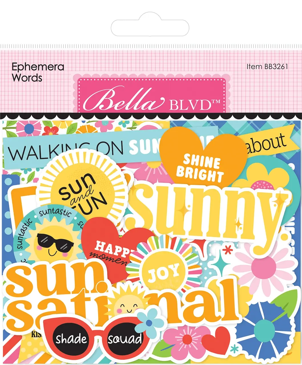 BELLA BLVD Walking On Sunshine Ephemera Words