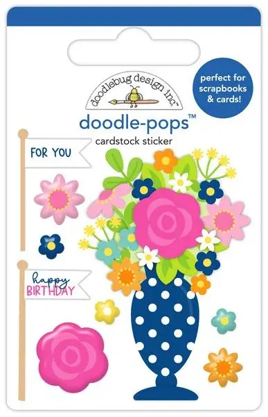 Doodlebug Birthday Blossoms Doodle-Pops