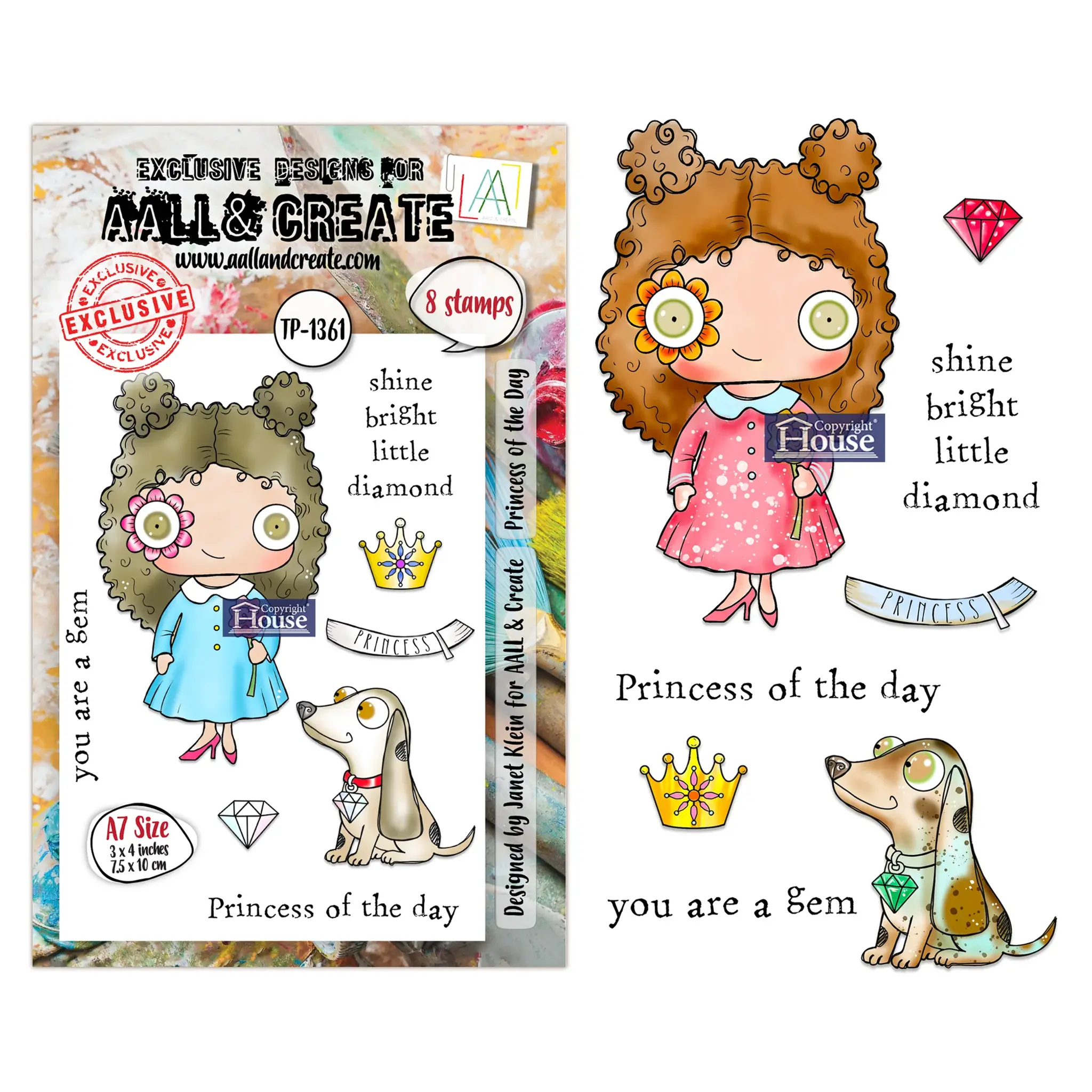 Aall & Create A7 Stamp Sets - Princess of the Day