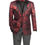 Thumbnail: Modern Fit Emboss Fabric Velvet Sport Coat Single Breasted 2 buttons BM-02