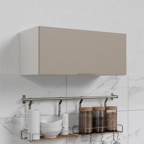 Armário Aéreo Porta Basculante 80cm Puxador 150cm Ipanema