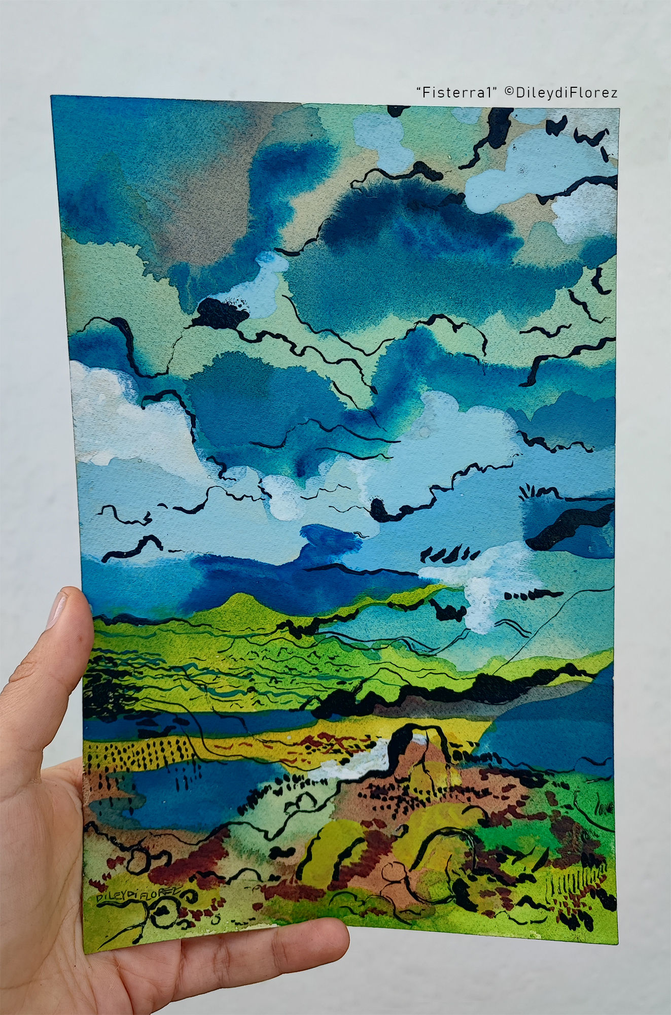 original painting Fisterra