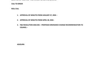 Mt Zion Planning & Zoning Commission Meeting