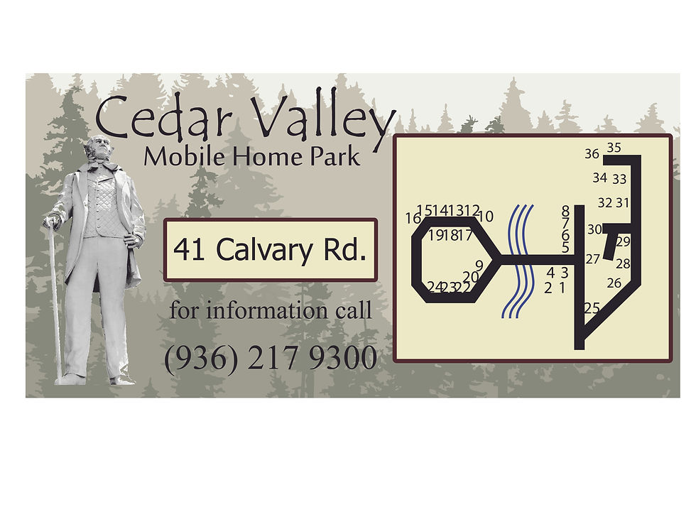 Cedar Valley Sign Updated
