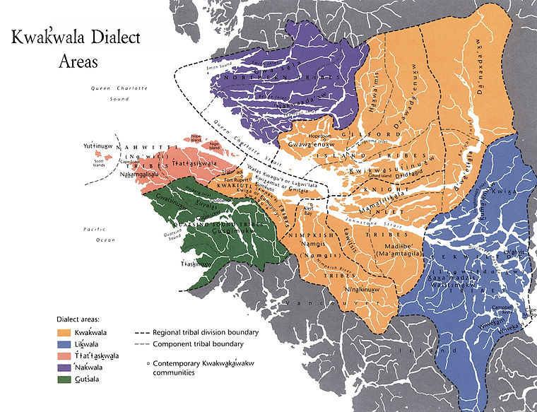 Map of Kwakwaka'wakw Territory