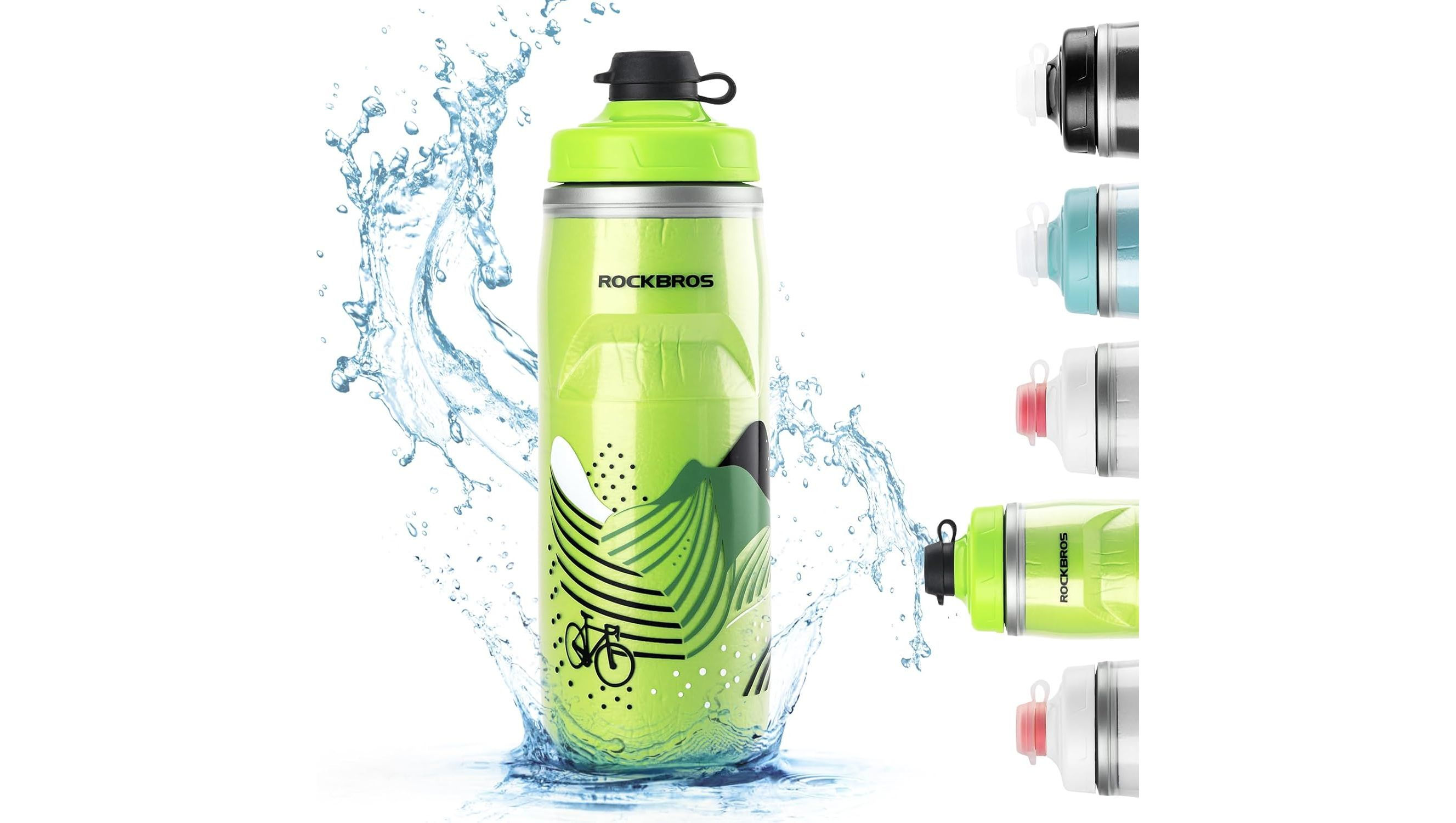 Термо фляга для велосипеда Rockbros 0,62 л light green